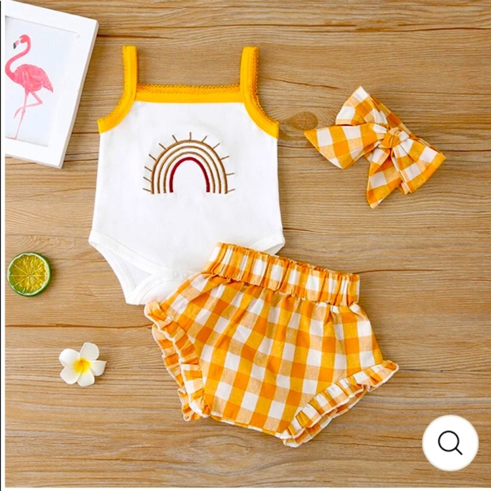 Adorable three piece cotton set multiple sizes NWT